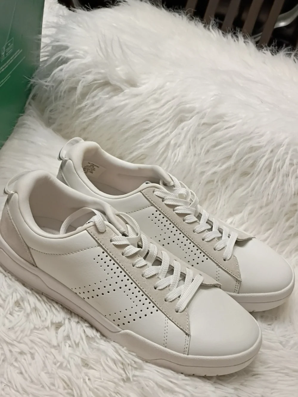 New Le Tigre Tompkins Bright White Casual Low-Top Sneakers Women 10M